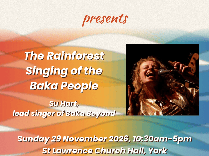 Sing the rainforest songs of the Baka people with Su&nbsp;Hart